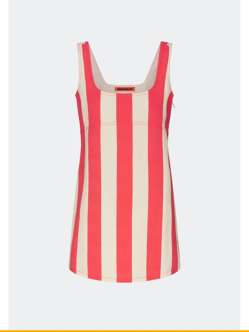 Simon Miller Sahara Striped Red Denim Dress M